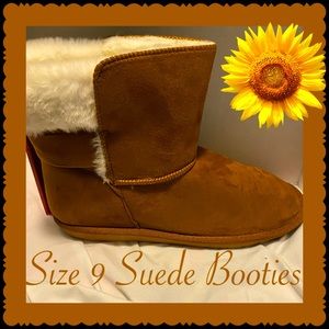 NIB Fur Suede Boots